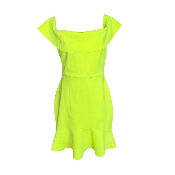 One33 Social Dresses & Skirts - One33 Social Off Shoulder Neon Dress Size 8
